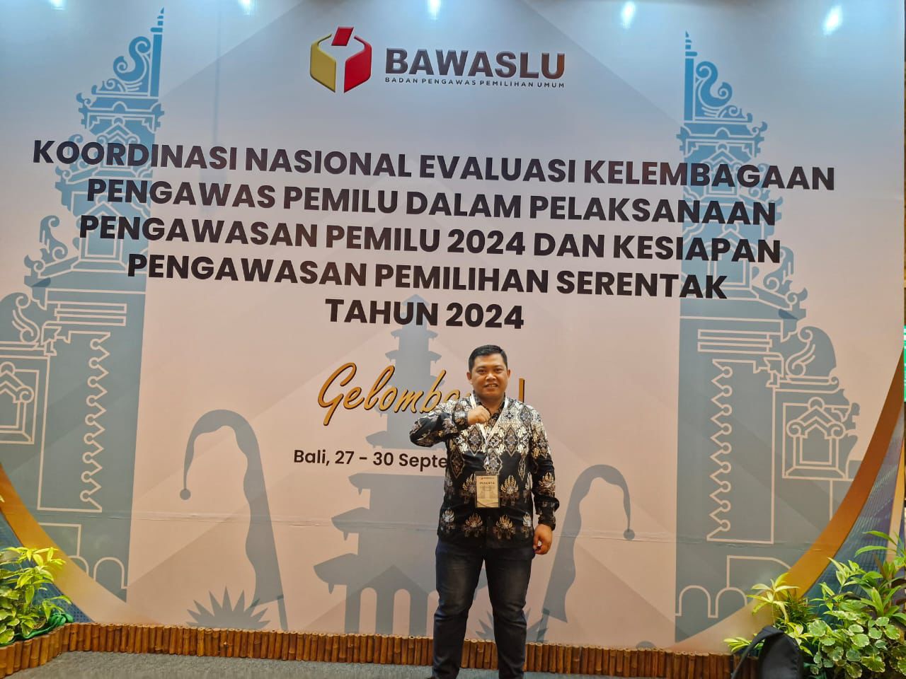 Ketua Bawaslu Majalengka pada Rakornas Evaluasi Pengawasn Pemilu 2024 dan Kesiapan Menghadapi Pemilihan Serentak